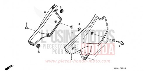 SIDE COVER XR250RS de 1995